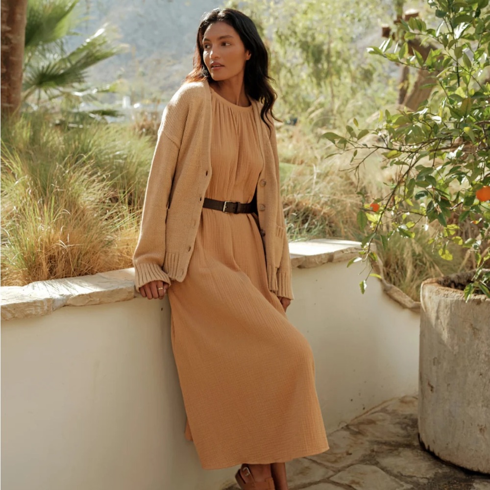 Jenni Kayne Sandstone Knit Maxi Dress